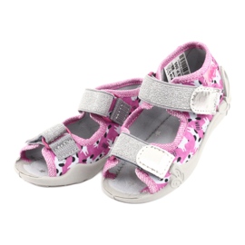 Befado Kinderschuhe 242P095 weiß schwarz rosa grau 2