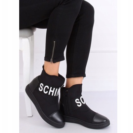 Schwarze Neoprenstiefel XY-38 Schwarz 2