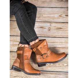 Super Me Stiefel mit dekorativer Schnalle braun 1