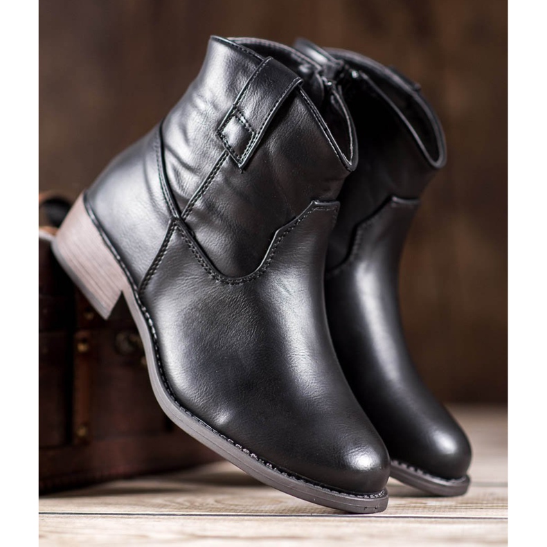 Nio Nio Schwarze Cowboystiefel 1