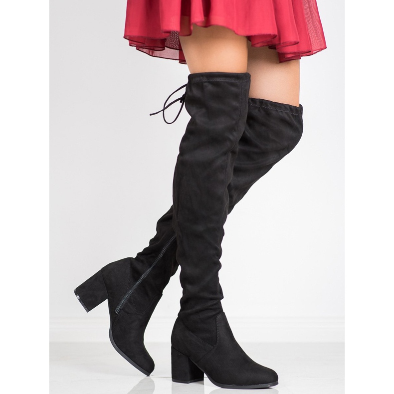 SHELOVET Overknee-Stiefel schwarz 1