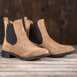 Ideal Shoes Lässige Chelsea-Boots braun 1
