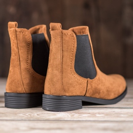 Ideal Shoes Lässige Chelsea-Boots braun 1