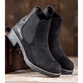 SHELOVET Chelsea-Boots mit Stern schwarz 1