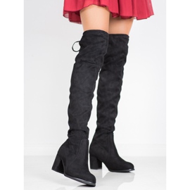 J. Star Slip-on-Stiefel an einem Pfosten schwarz 2
