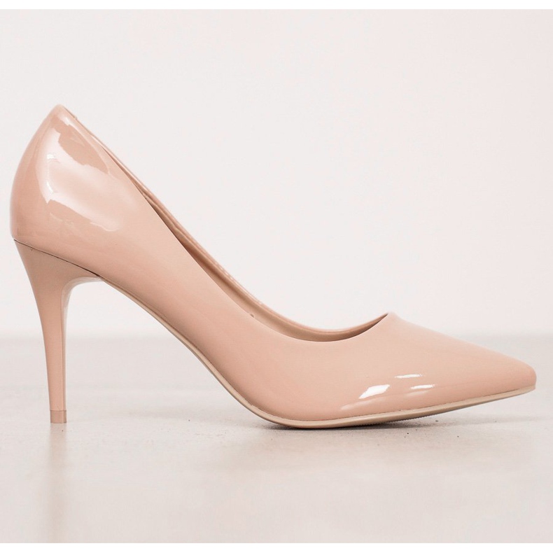 Kylie Klassische Pumps aus Öko-Leder beige 1