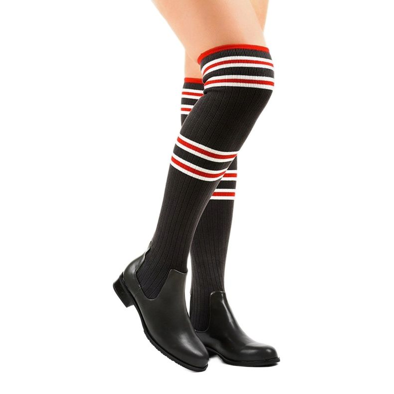 Graue Musketierstiefelsocke FD-69 1