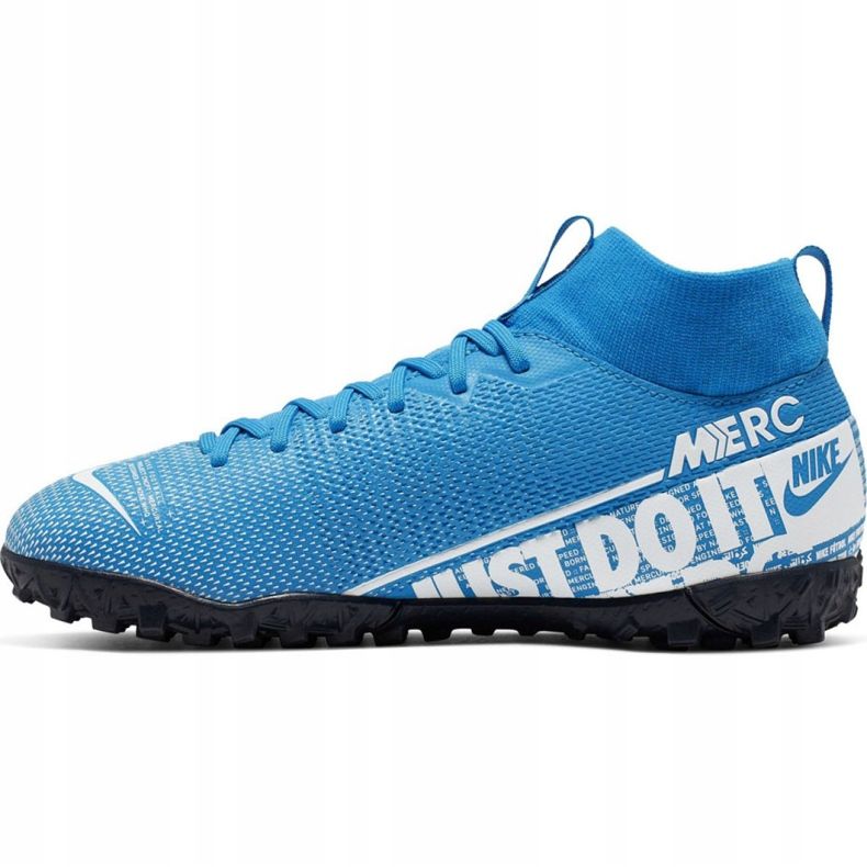 Nike Mercurial Superfly 7 Academy Tf Jr AT8143 414 Fußballschuhe mehrfarbig blau 1