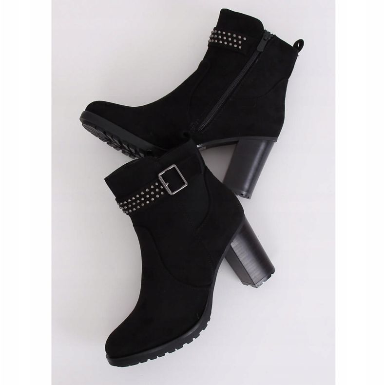 Schwarze Stiefel mit hohen Absätzen 6139 Schwarz 1