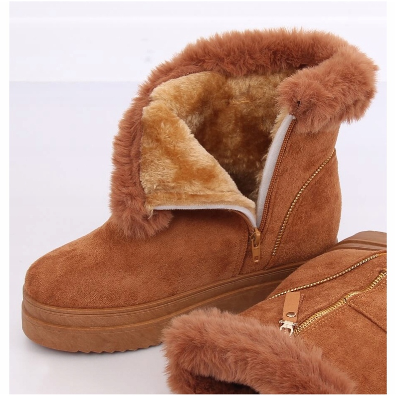 Schneestiefel auf Kamel PP-30 Kamelfell braun 1