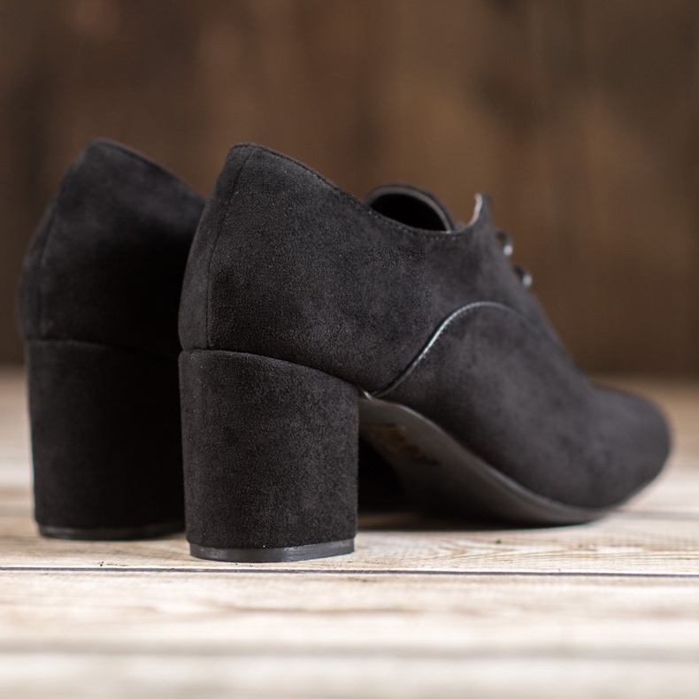 SHELOVET Schnürpumps schwarz 1