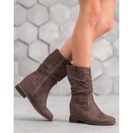 Super Mode Klassische Cowboystiefel khaki grün 2