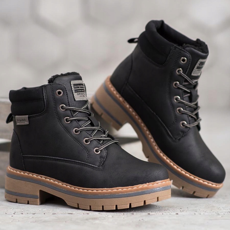 Arrigo Bello Warme Wanderschuhe schwarz 2