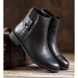 Gogo Schwarze Stiefeletten aus Öko-Leder 1