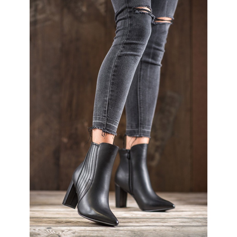 SHELOVET Sexy schwarze Stiefel 2