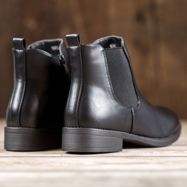 SHELOVET Klassische Stiefel mit Reißverschluss schwarz 1