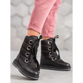 Muto Schneeschuhe auf der Plattform schwarz 1