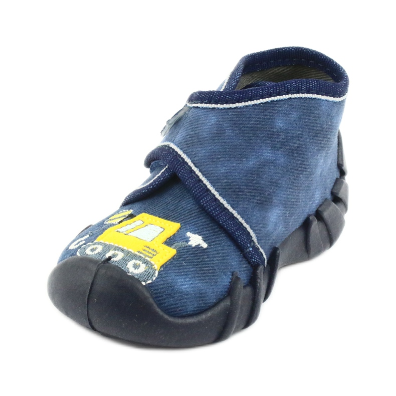 Befado Kinderschuhe 525P012 marineblau gelb 2