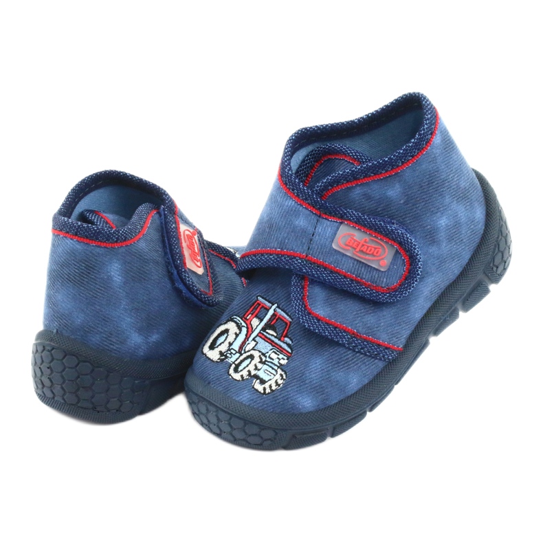 Befado Kinderschuhe 529P027 rot marineblau 4