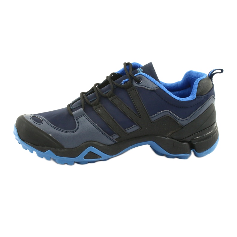 Schwarze Atletico 8003 Turnschuhe marineblau 2