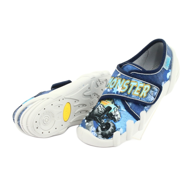 Befado Kinderschuhe 273X271 marineblau blau gelb 5