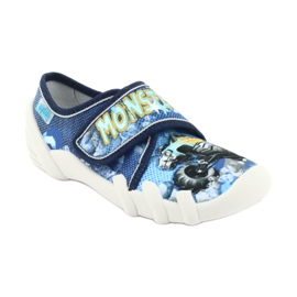 Befado Kinderschuhe 273X271 marineblau blau gelb 1