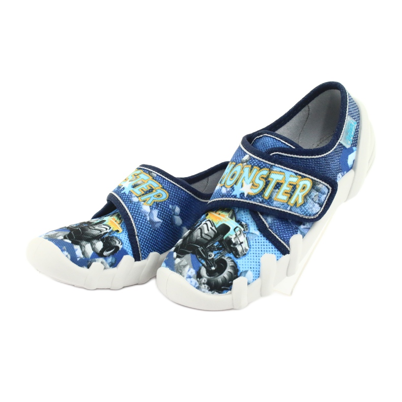 Befado Kinderschuhe 273X271 marineblau blau gelb 3