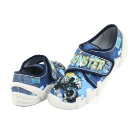 Befado Kinderschuhe 273X271 marineblau blau gelb 4