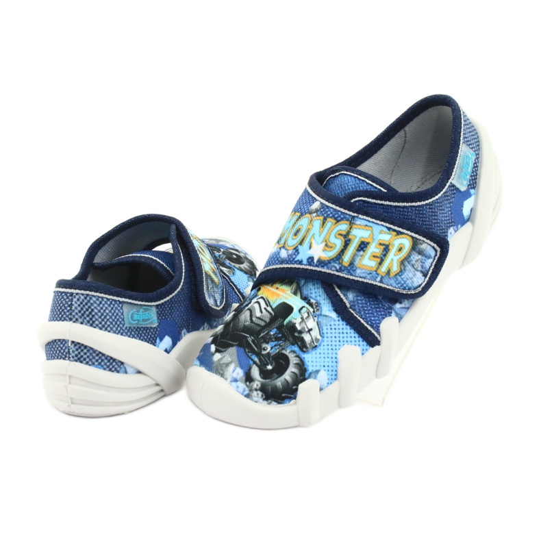 Befado Kinderschuhe 273X271 marineblau blau gelb 4