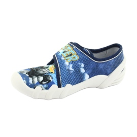 Befado Kinderschuhe 273X271 marineblau blau gelb 2