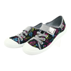 Befado Kinderschuhe 251Y137 schwarz blau rosa grau gelb 3