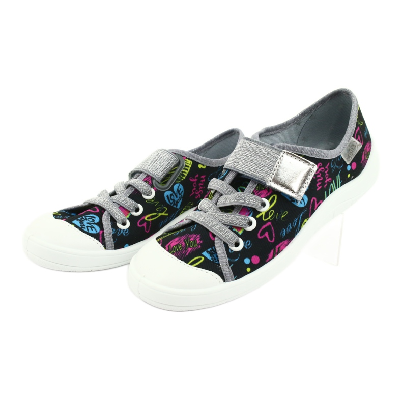 Befado Kinderschuhe 251Y137 schwarz blau rosa grau gelb 3
