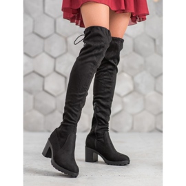 Small Swan Wildleder-Musketiere auf einer Säule schwarz 1