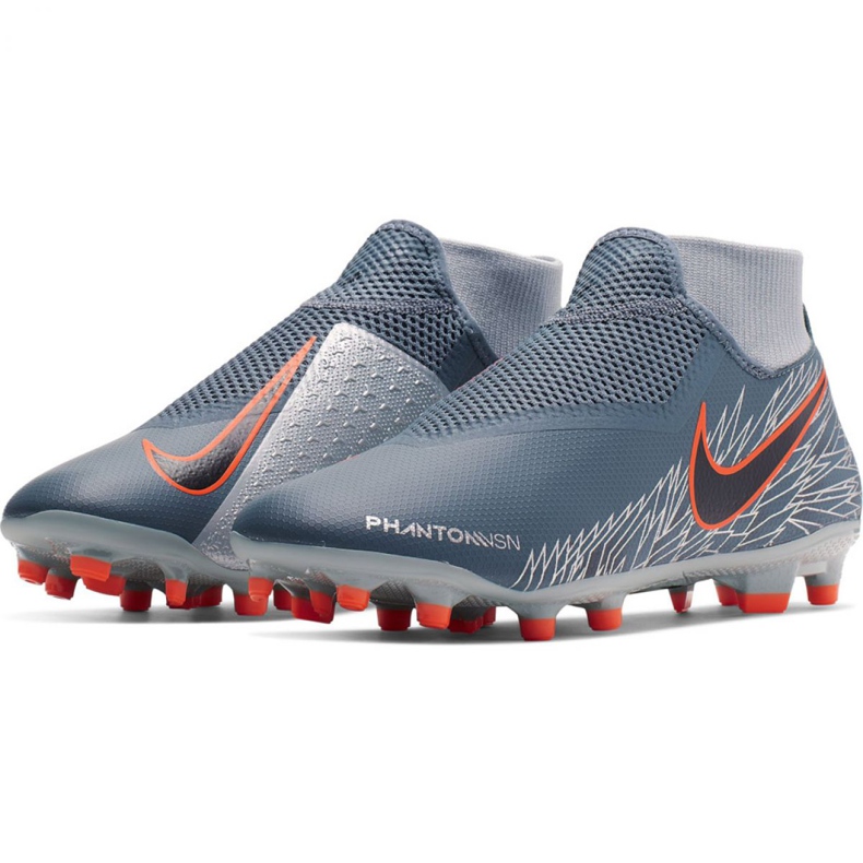 Nike Phantom Vsn Academy Df FG / MG M AO3258 408 Fußballschuhe mehrfarbig grau 2