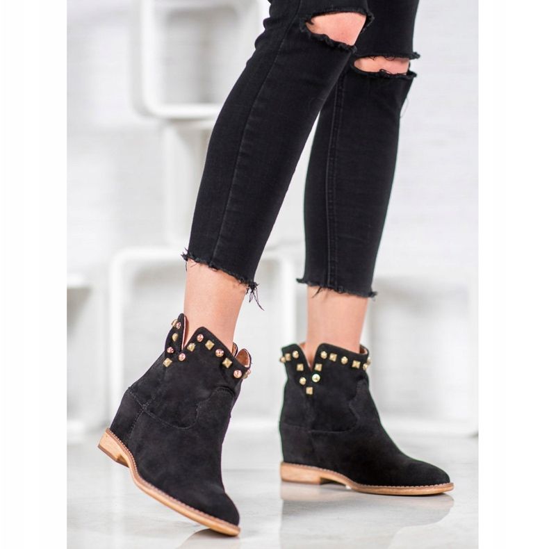 Bella Paris Cowboystiefel mit Jets schwarz 1