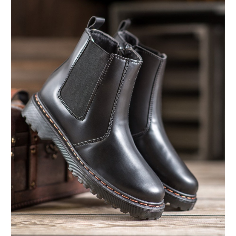 SHELOVET Chelsea-Boots auf der Plattform schwarz 1
