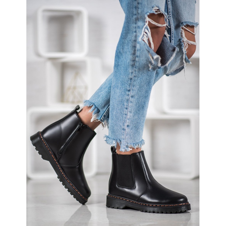 SHELOVET Chelsea-Boots auf der Plattform schwarz 2