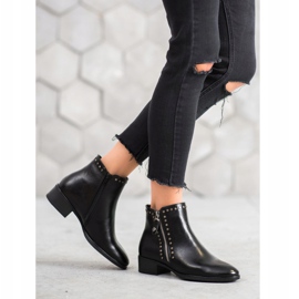 W. Potocki Rock Boots mit Öko-Leder schwarz 1