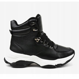 Schwarze Damen-Sneaker mit Isolierung C-3132 2