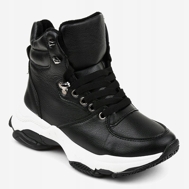 Schwarze Damen-Sneaker mit Isolierung C-3132 1