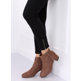 Beige Stiefel mit hohem Absatz K1825116 Taupe 1