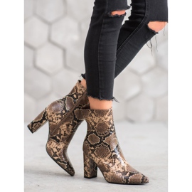 Seastar Stiefel mit Schlangenprint braun mehrfarbig 2