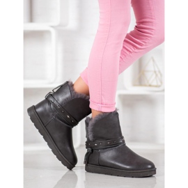 SHELOVET Mukluki mit Öko-Leder grau 2