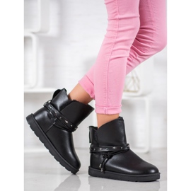 SHELOVET Mukluki mit Öko-Leder schwarz 1