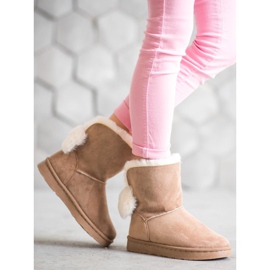 SHELOVET Warmes Wildleder Mukluki braun 1