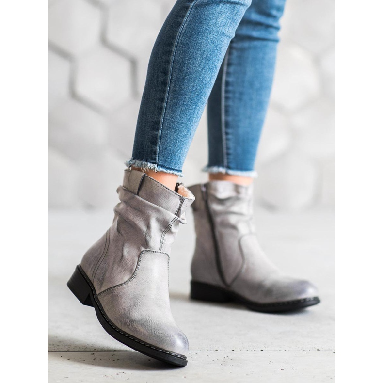 Super Me Warme Cowboystiefel grau 1