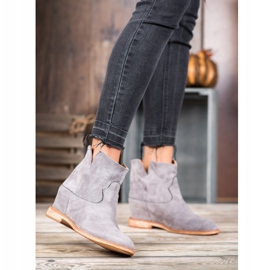 Bella Paris Cowboystiefel aus Wildleder grau 2