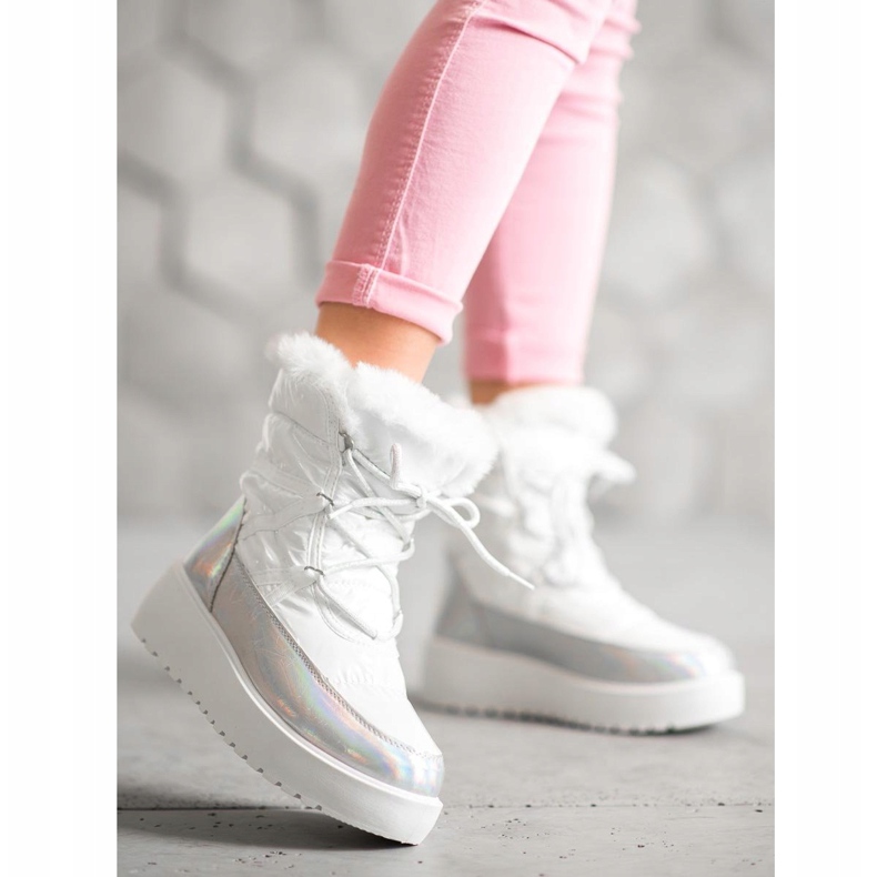 Bella Paris Modische Schneestiefel weiß 2