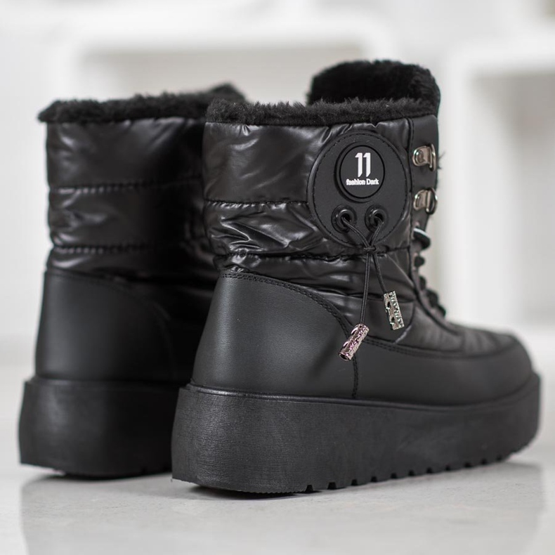 Bella Paris Modische Schneestiefel schwarz 2
