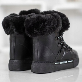 Bella Paris Klassische schwarze Schneestiefel 2
